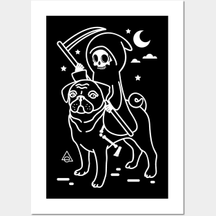 Death rides a pug Posters and Art